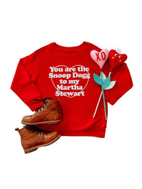 Snoop To My Martha © | Kids + Adult Valentines Sweatshirt