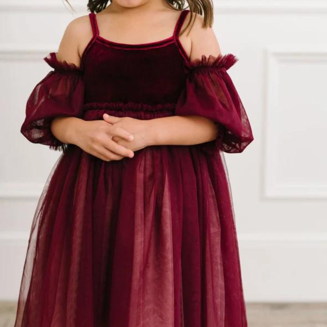 Everly Dress in Plum Ombre