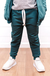 Joggers - Peacock Bamboo French Terry