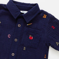 Alphabet Embroidery Jack Shirt