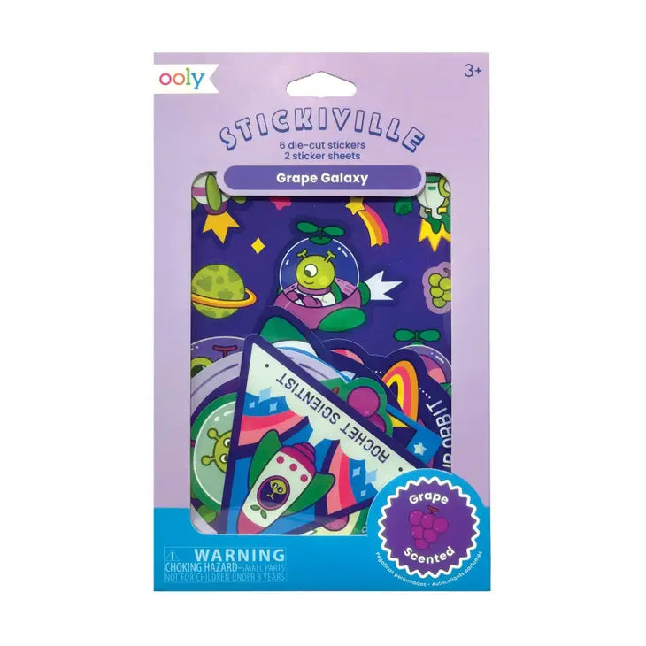 Stickiville Stickers: Galaxy Grapes - Scented
