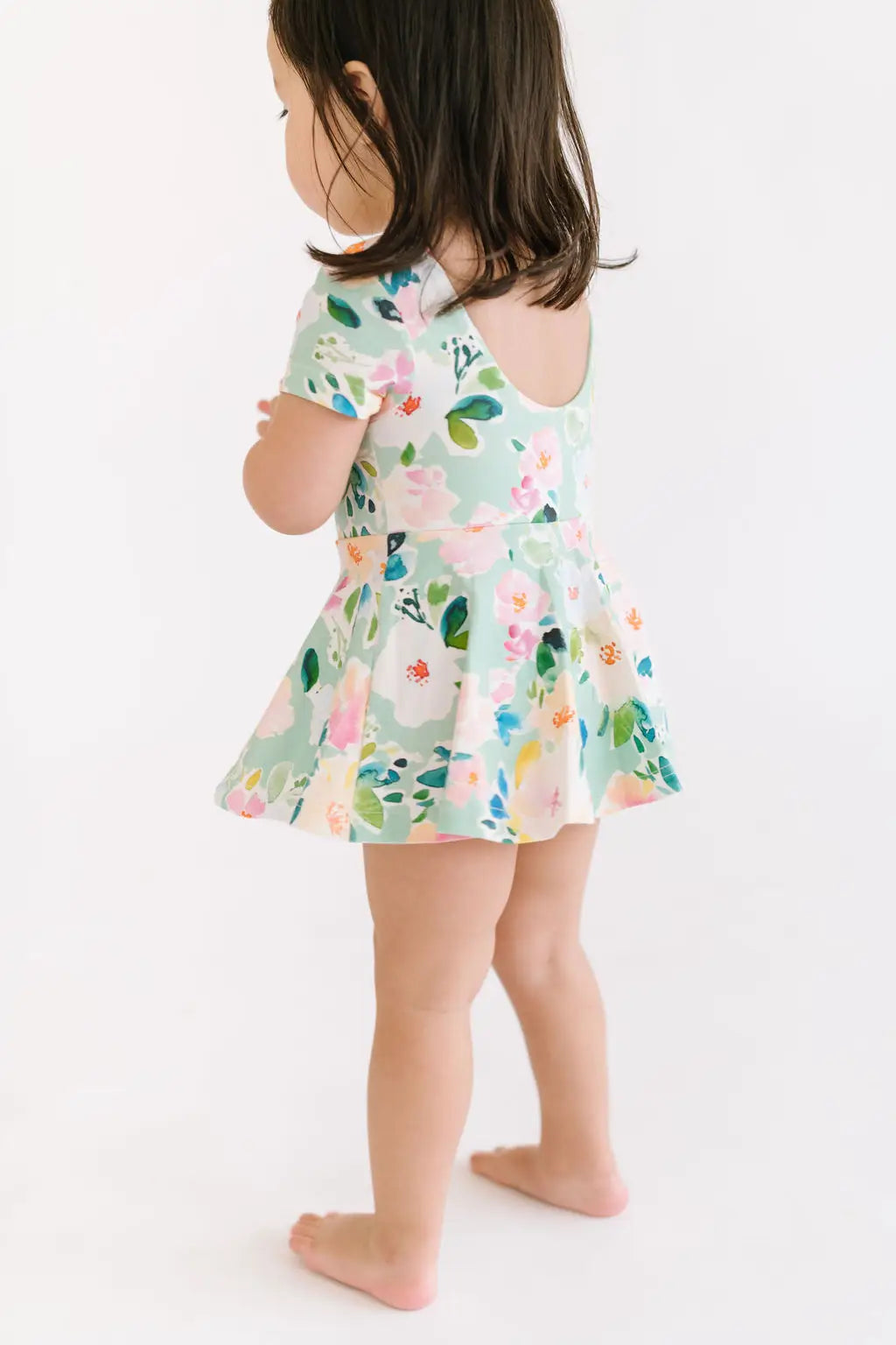 Watercolor Floral Skirted Leo