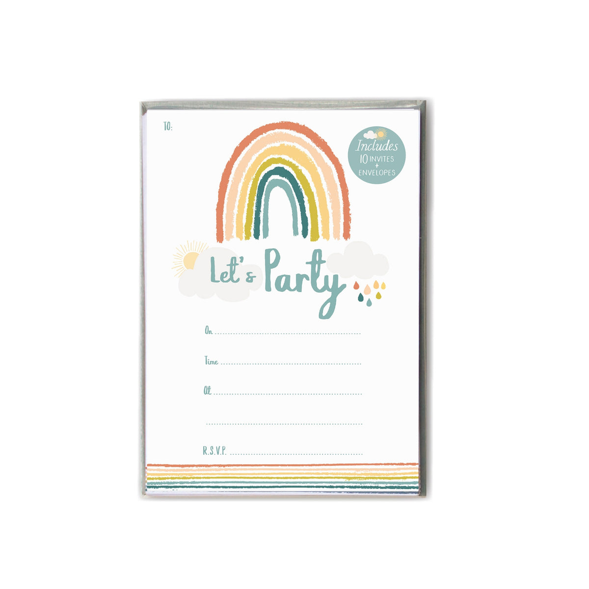 Little Rainbow- Party Invitations