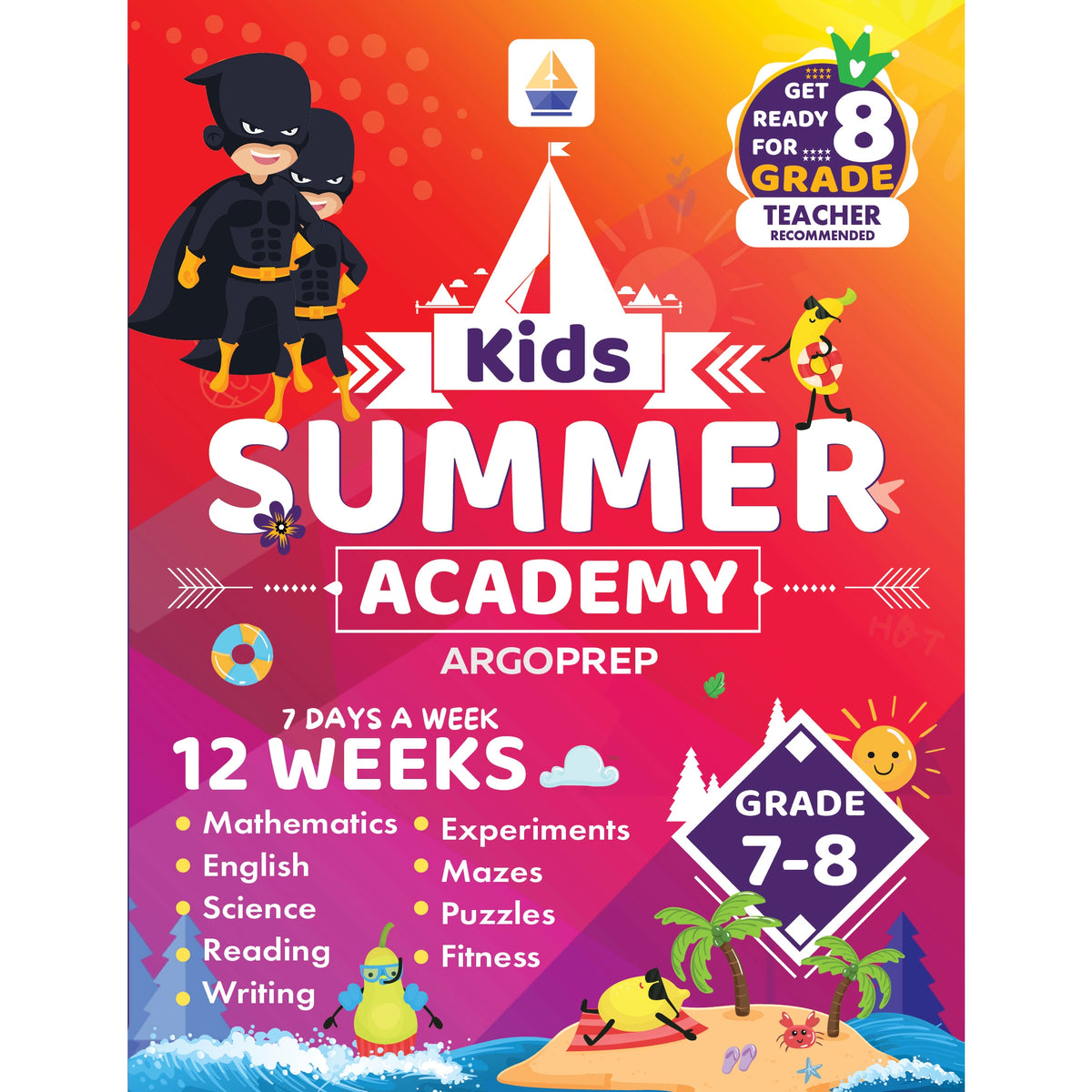 Kids Summer Academy by ArgoPrep: Grade 7-8