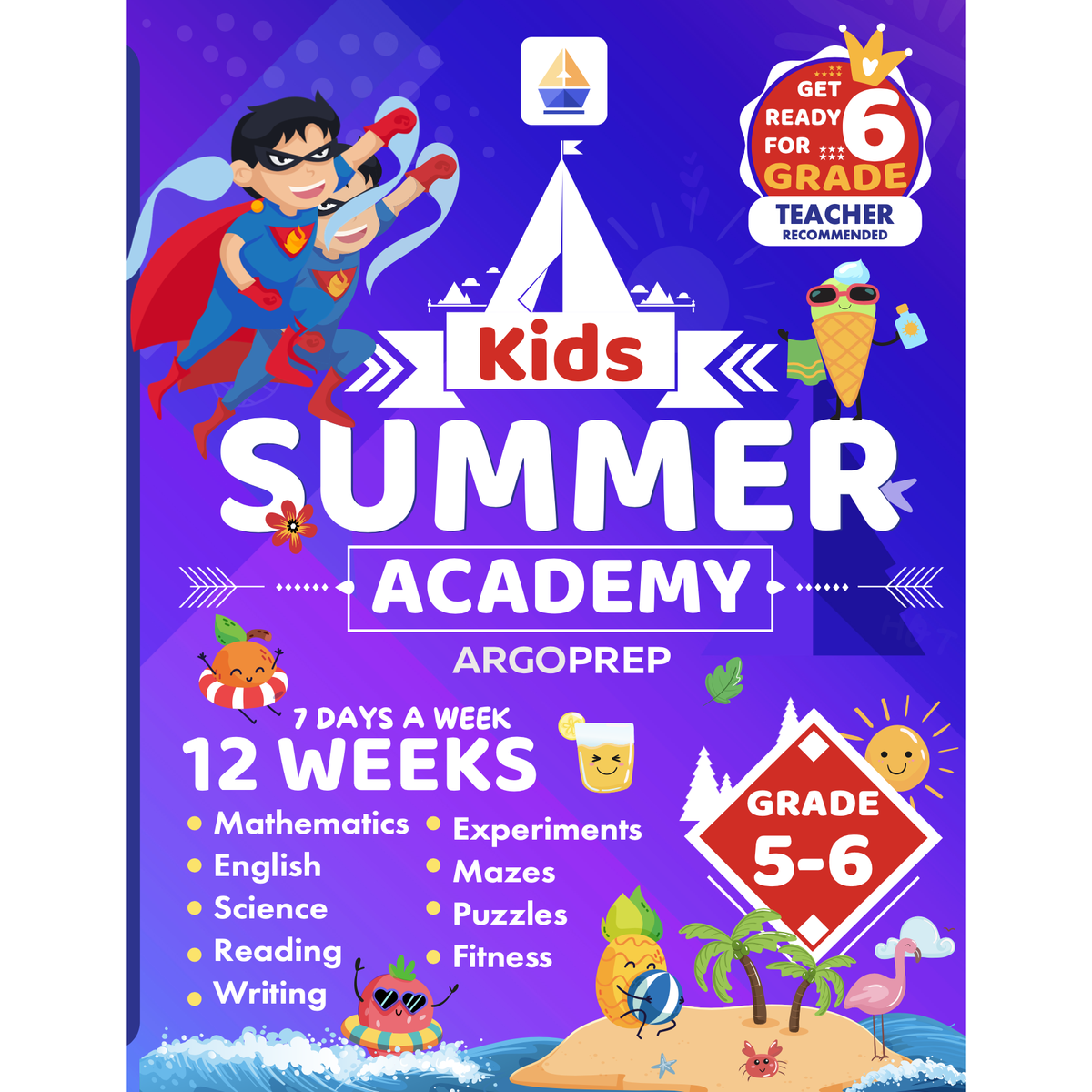 Kids Summer Academy by ArgoPrep: Grade 5-6
