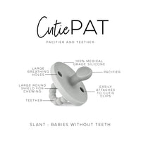 Clear Cutie PAT Slant (Pacifier + Teether)
