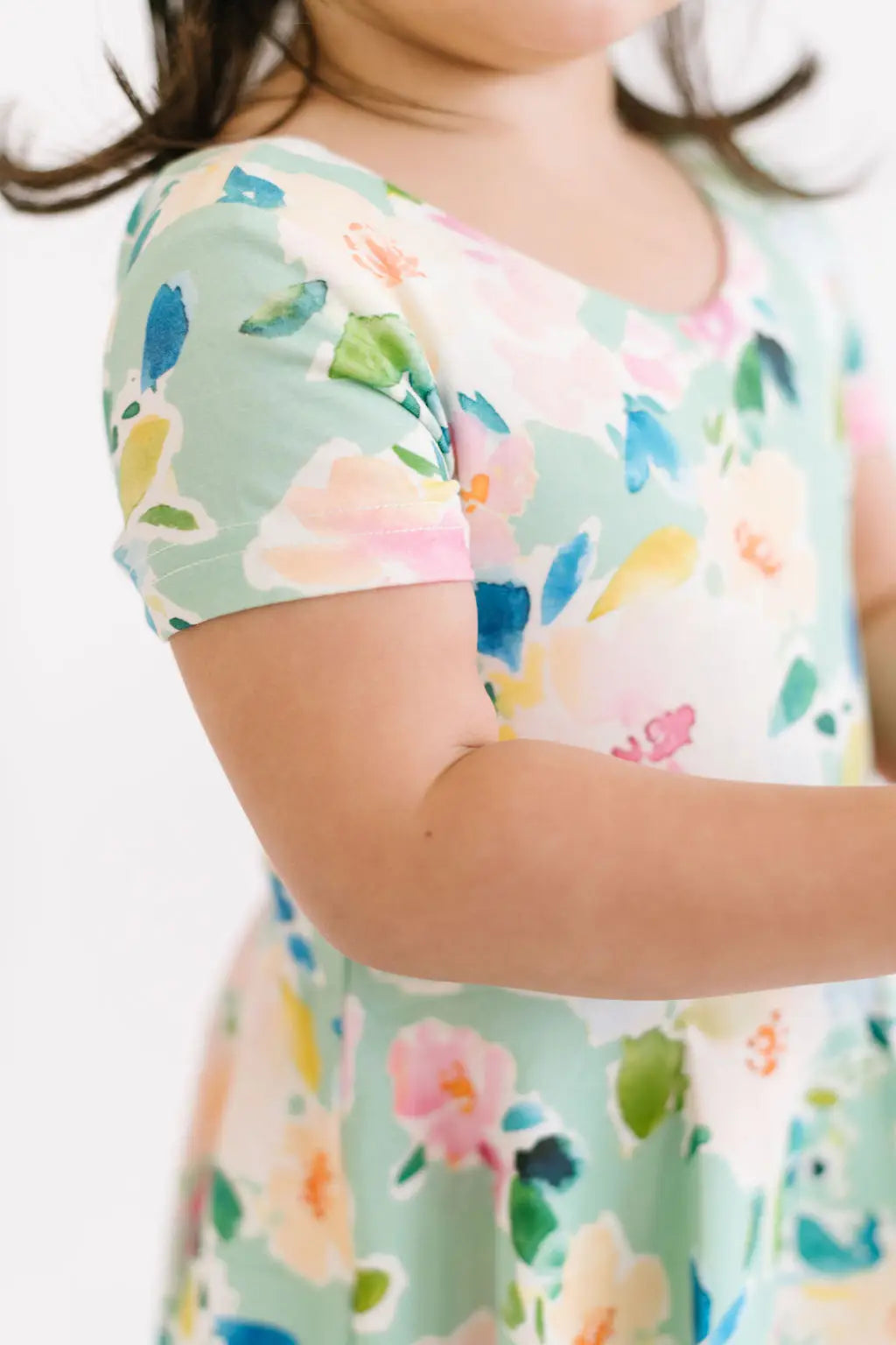 Watercolor Floral Skirted Leo