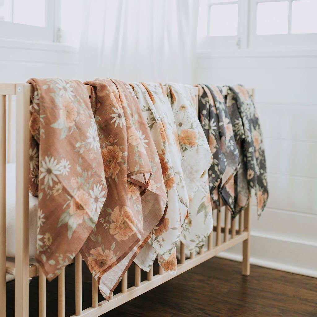 Spring Blossom Swaddle- Clay