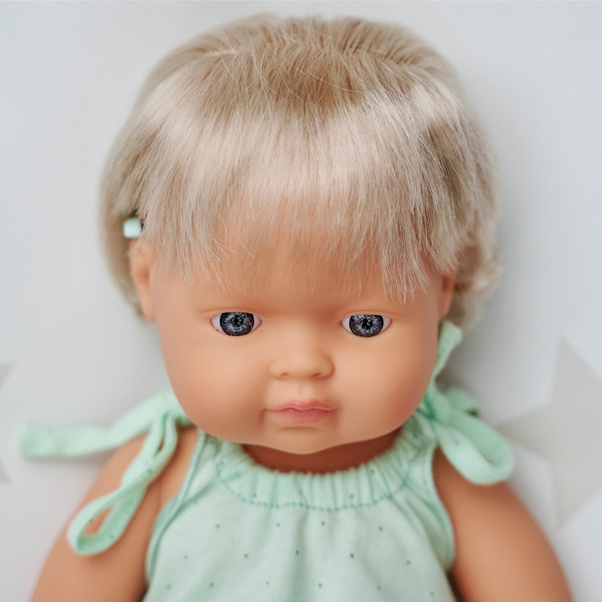 Baby Doll Caucasian Girl with Hearing Aid 15'' in Polybag