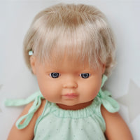 Baby Doll Caucasian Girl with Hearing Aid 15'' in Polybag