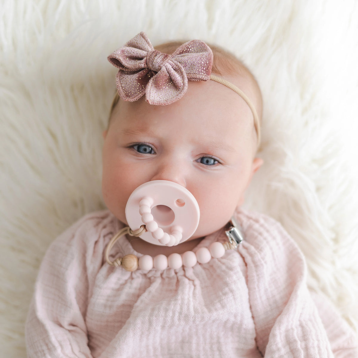 Pink Cutie PAT Round (Pacifier + Teether)