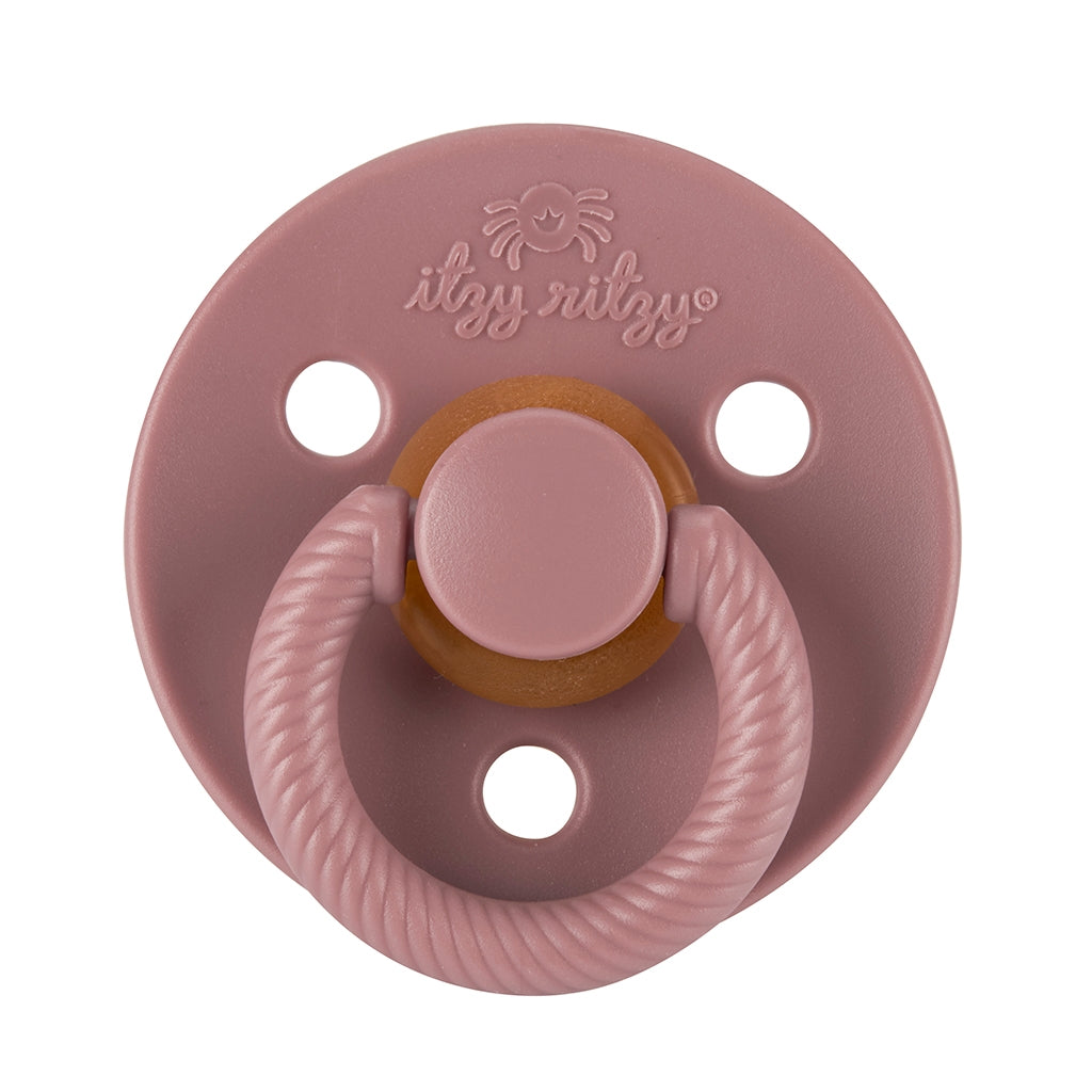 Itzy Soother™ Pink Natural Rubber Pacifier Sets