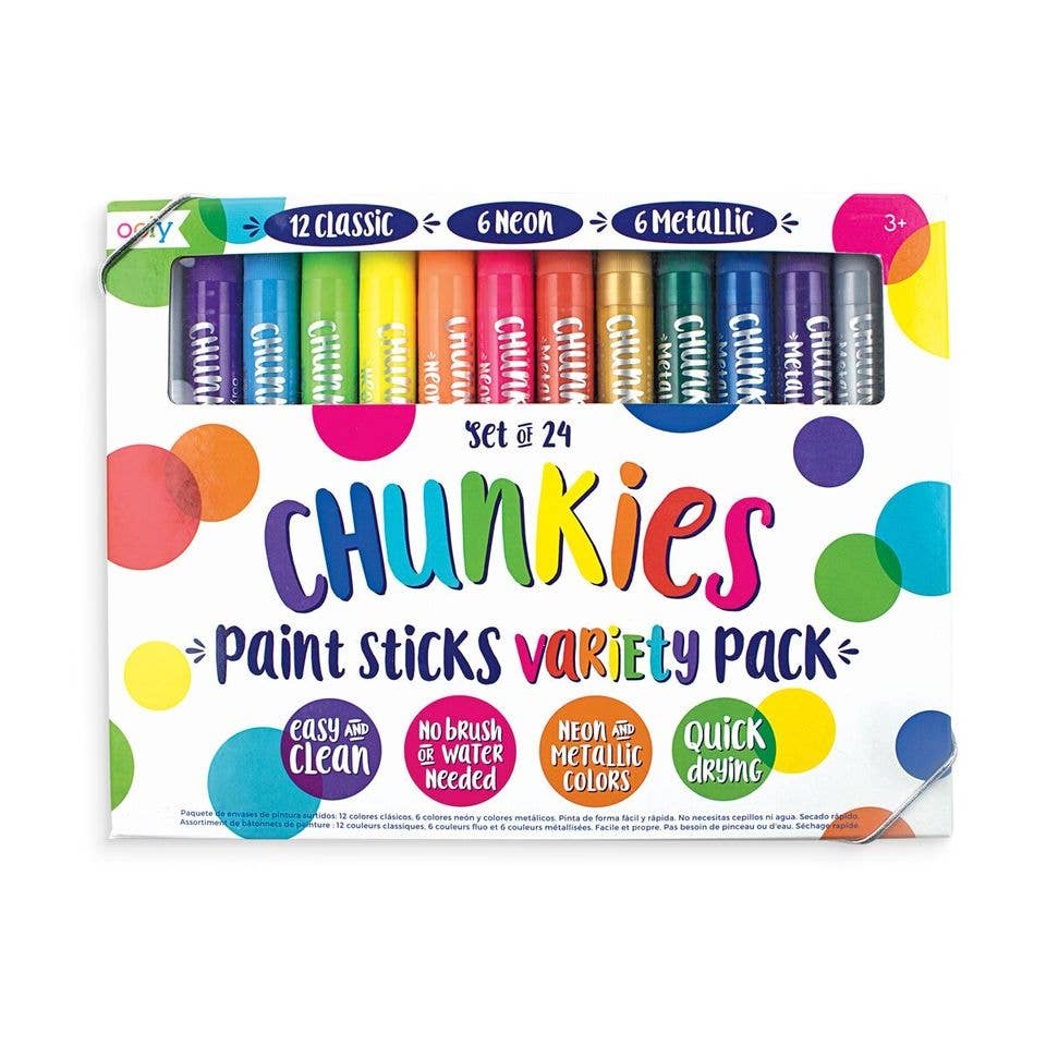 Chunkies Paint Sticks - Metallic - Set of 6