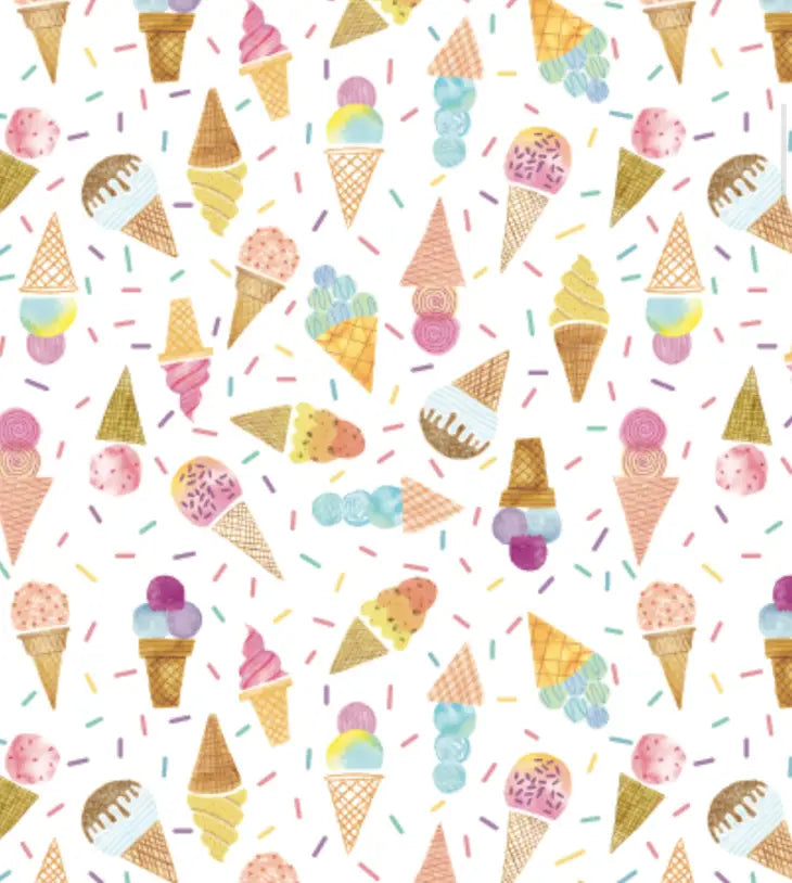 Ruffled Sleeve Ice Cream & Sprinkles Jammies