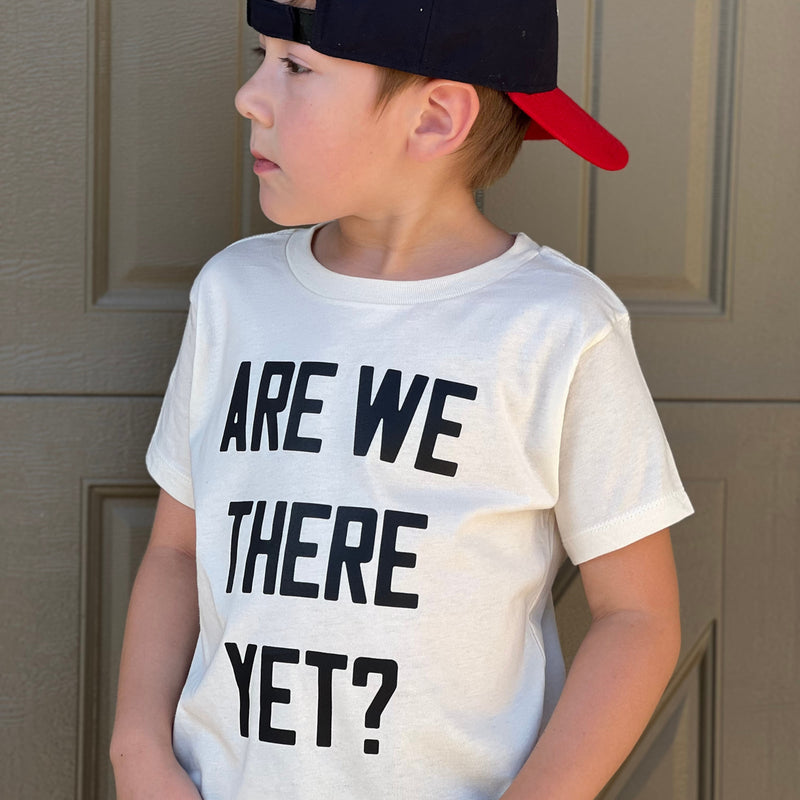 Are We There Yet? Black on Natural Tee