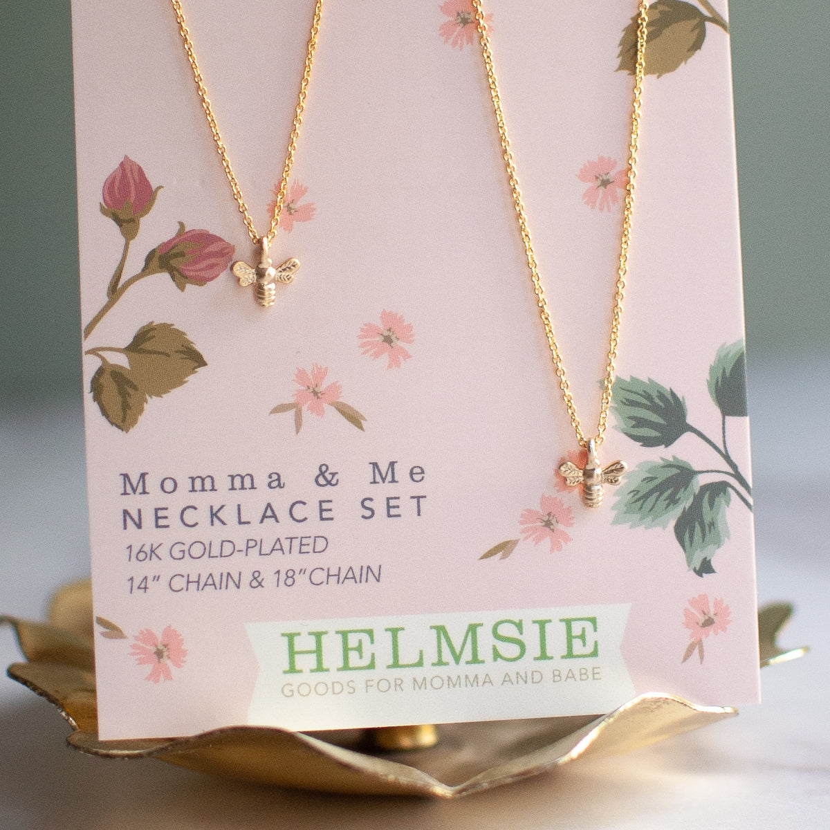 Momma + Me Bees Necklace Set