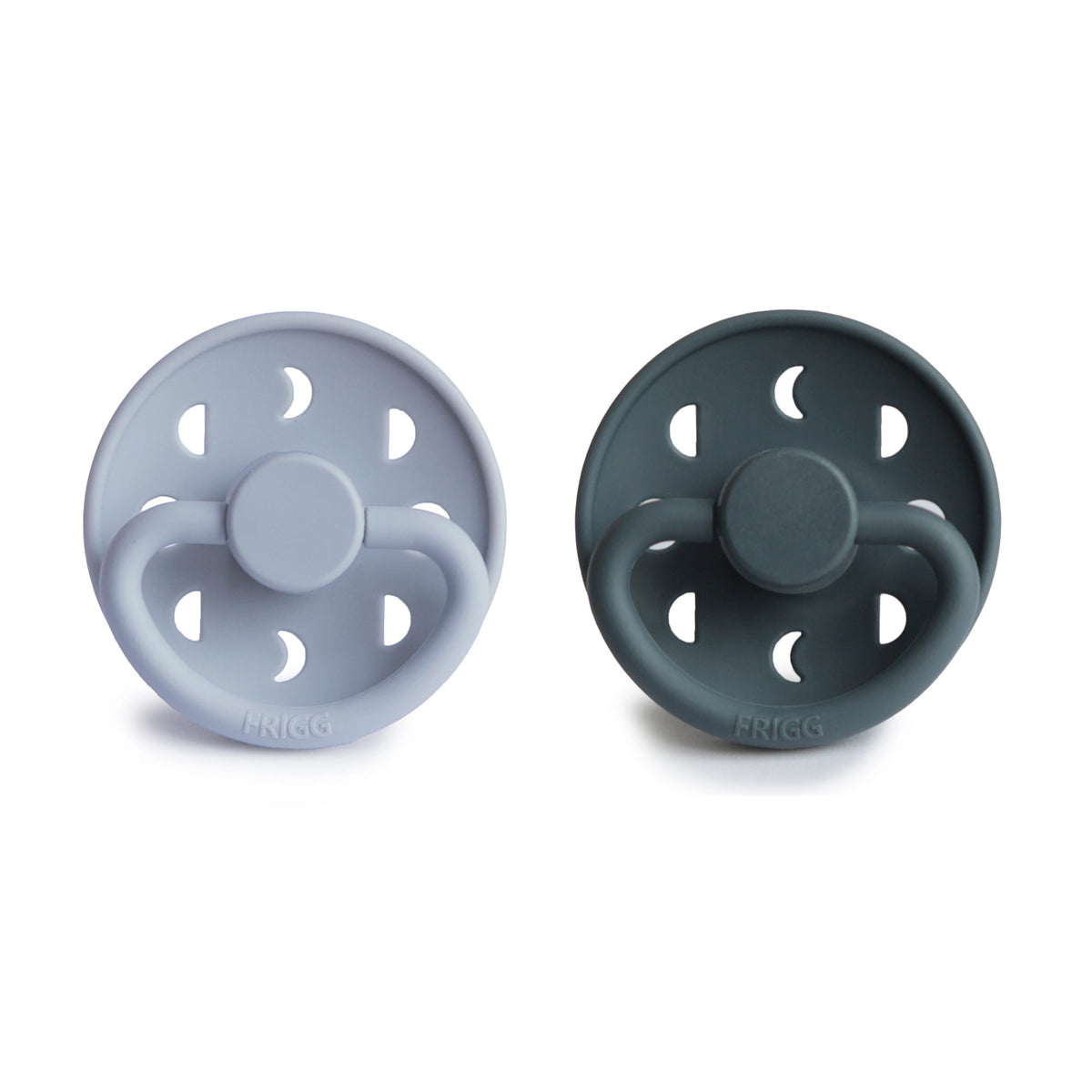 Powder Blue + Slate Frigg Moon Silicone Pacifier