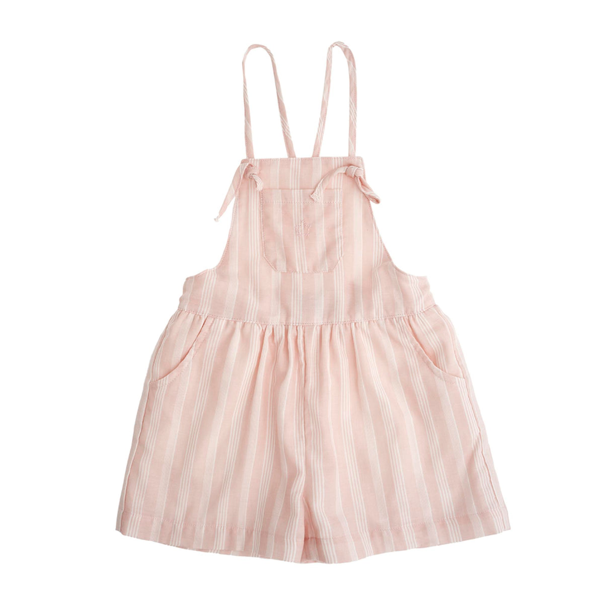 Pink Striped Dungarees