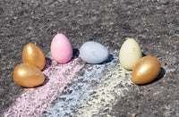 Bunny's 6 Eggs Handmade Sidewalk Chalk Set