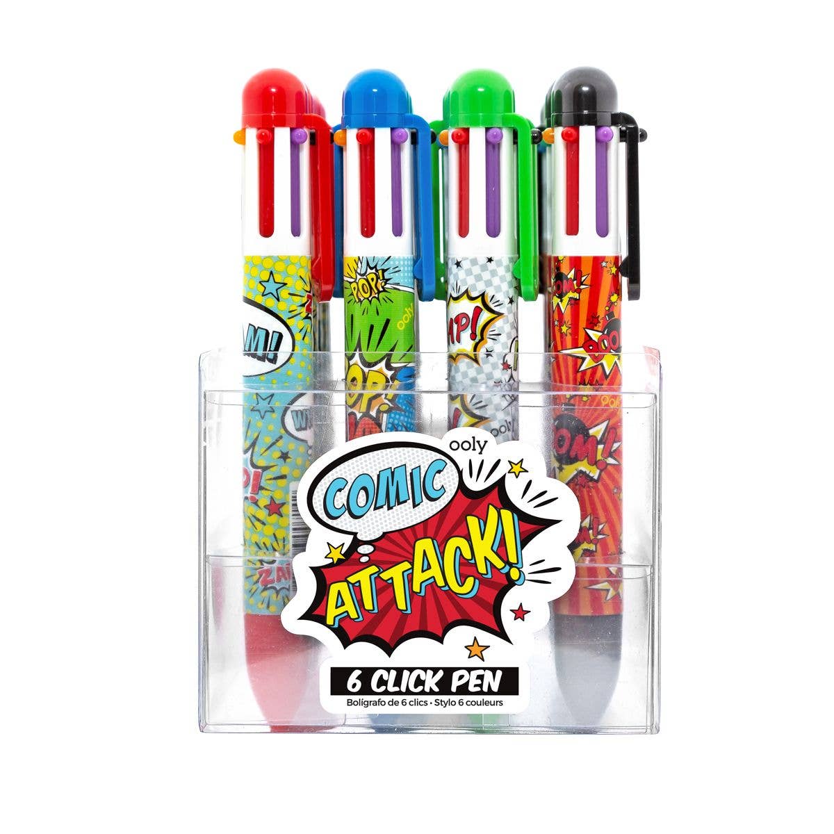 Comic Attack 6 Click Pens