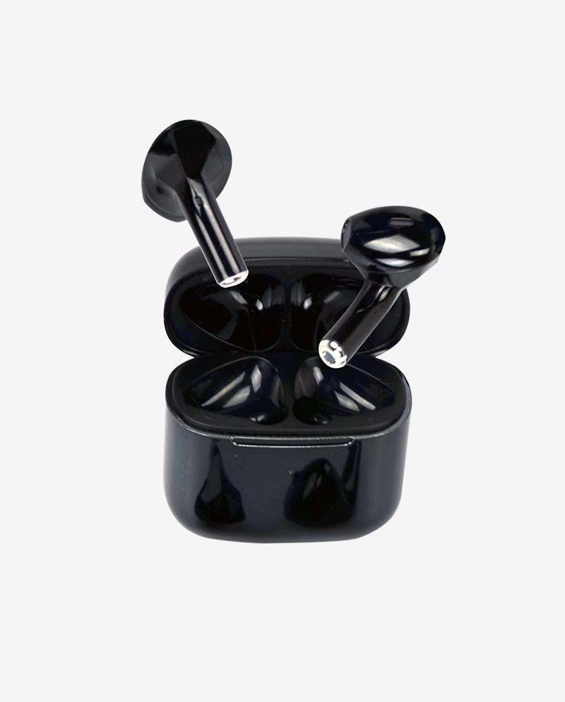 Black Fun Buds Pro Wireless Earbuds and Charging Case