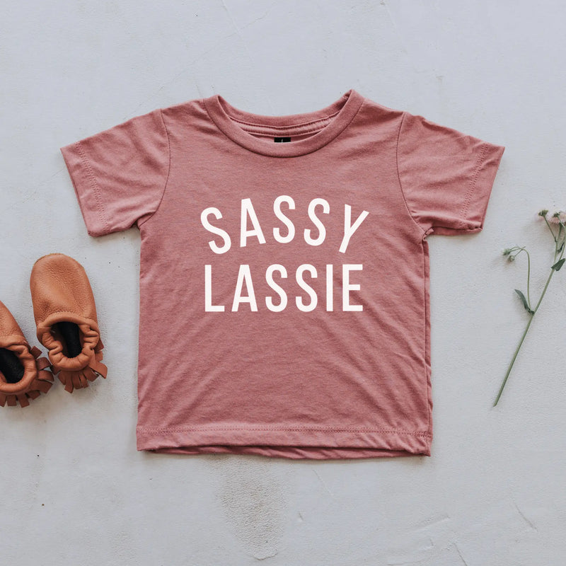Mauve Sassy Lassie Kids Tee