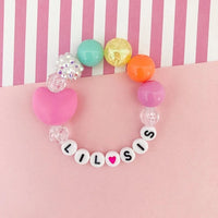 Lil Sis Silicone Heart Bracelet