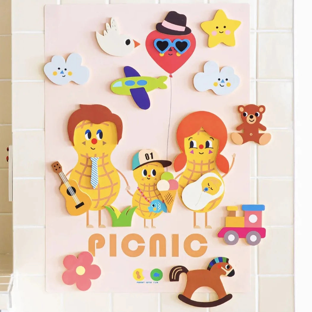 Creative Play Bath Stickers & Poster Set - Picnic