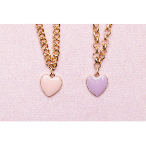 Boutique Chunky Chain Heart Necklace, Assorted